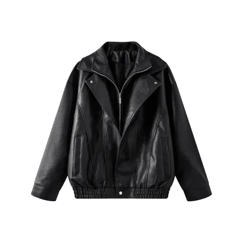 YATSI Кожа Куртка Пальто Унисекс