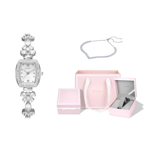 FEYERT Кварцевый механизм сплав ремешок женские часы жемчужная раковина цвет циферблат часов