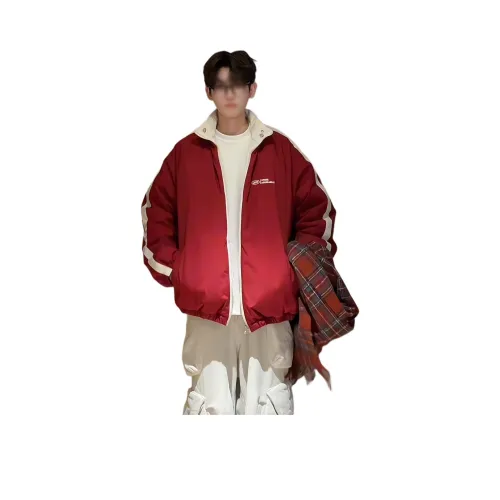 DEAR BETSY Красный+Белый Двусторонний Унисекс Куртки