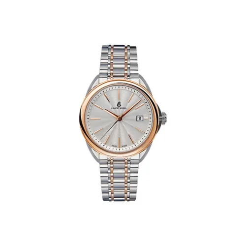 ERNEST BOREL Eternal Collection Автоматический Механический Механизм Мужские Часы Часы Белый Циферблат Ремешок из Нержавеющей Стали