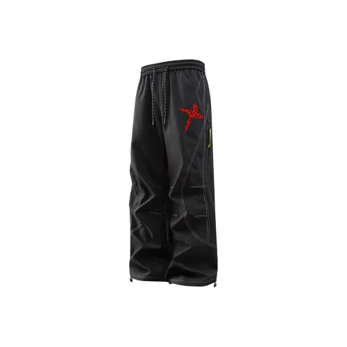 GDRG Black Unisex Cargo Pants GDRG Черные Унисекс Карго Брюки