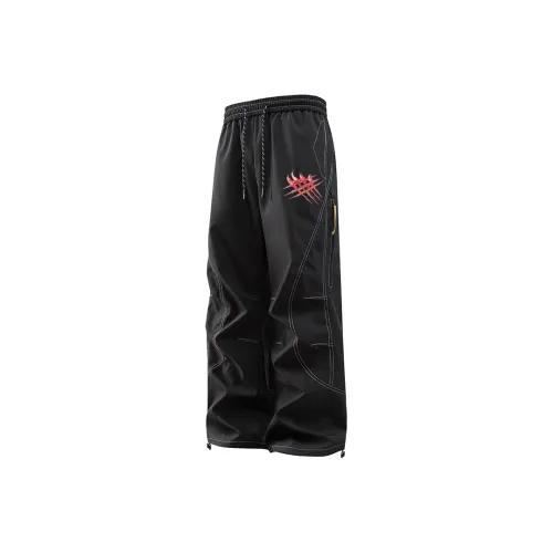GDRG Black Unisex Cargo Pants GDRG Черные Унисекс Карго Брюки
