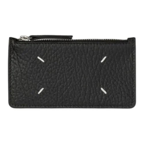 Maison Margiela GRAIN LEATHER Держатель для карт Женские Черный