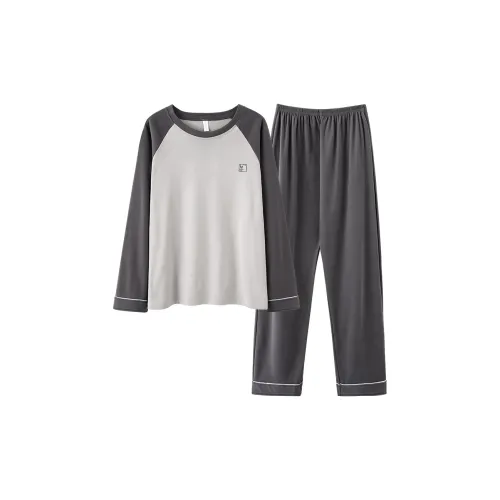 MADALLO Light Gray Men's Pajama Sets
