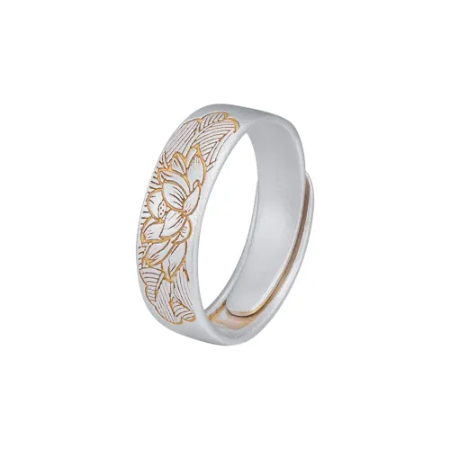 ZHONGJINMAO Серебряные Кольца Унисекс