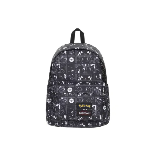 Pokémon EASTPAK Коллаборация Полиэстер Рюкзак Стандартный Унисекс Черный Белый