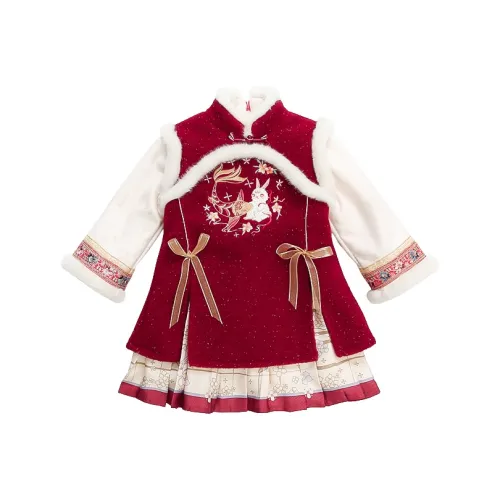 MUMUWU HOUSE Бургунди Школьные Платья