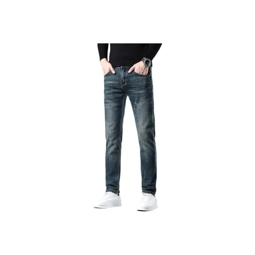 VSSYR Темно-синий Унисекс Джинсы