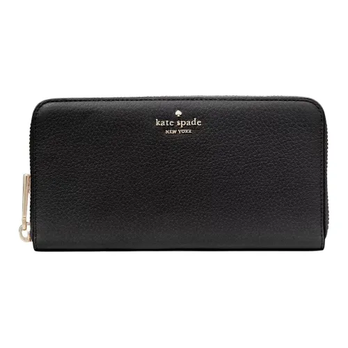 Kate Spade Litchi Grain Кожа Кошелек Большой Женские Черный