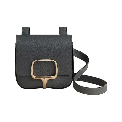 HERMES Della Cavalleria Epsom Телячья кожа Сумка через плечо Мини Женская H0 Misty Серый