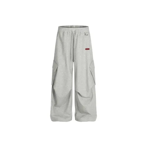 HOKLV Серый С подарками Съемный Застежка-булавка Унисекс Повседневные Штаны