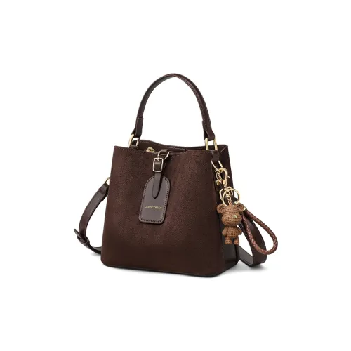 EBLAN Сумка из коровьей кожи стандартная женская коричневая