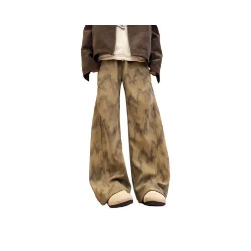 MORii Хаки Унисекс Повседневные Брюки