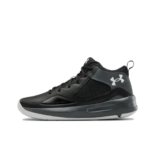 Under Armour Lockdown 5 Амортизирующие Slip-Resistant Низкий Топ Винтажные Баскетбольные Кроссовки Мужские Черные