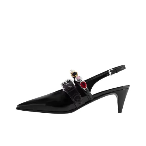 LOUIS VUITTON Vibe Конусный каблук Туфли на высоком каблуке 5,5 см Женские Черные