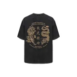 Винтажный черный с короткими рукавами