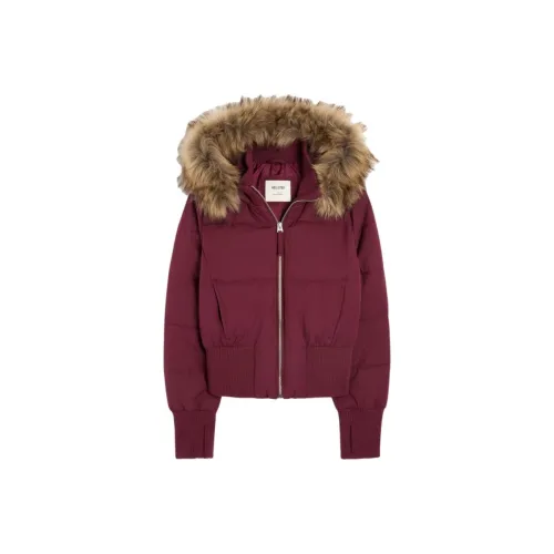 Hollister Красный Женский Пуховик