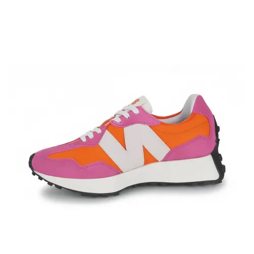 New Balance NB 327 Износостойкие Дышащие Низкие Кроссовки для Бега Женские Красные Оранжевые
