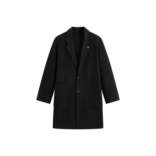 PEACEBIRD MEN Черный 1 Мужское Пальто