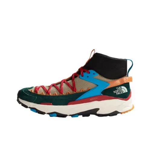 The North Face Vectiv Traval Амортизация Высокий Топ Уличная Обувь Унисекс Черный Красный Синий