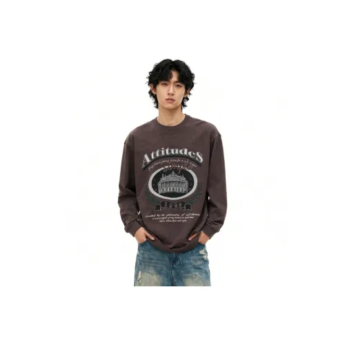 IZZUE I.t 2025 Осенне-зимний Круглый Воротник Свитшот Унисекс