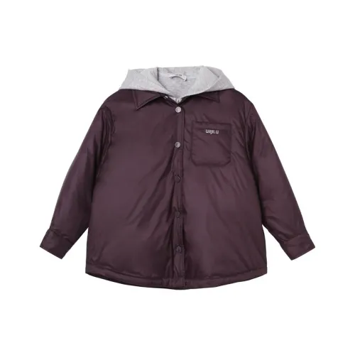 UIIJII Plum Purple Unisex Down Jackets UIIJII Сливовый фиолетовый унисекс пуховики
