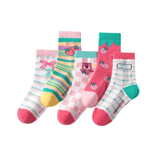 Disney Лотсо 2025 Fall Носки 5 пар Многоцветный Дети Возраст 3-7 лет