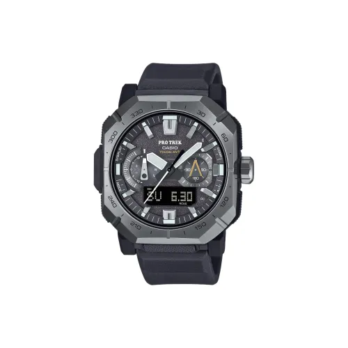 Коллекция Casio PRW B1000 солнечный кварцевый механизм часы для мужчин ремешок из фторкаучука черный циферблат