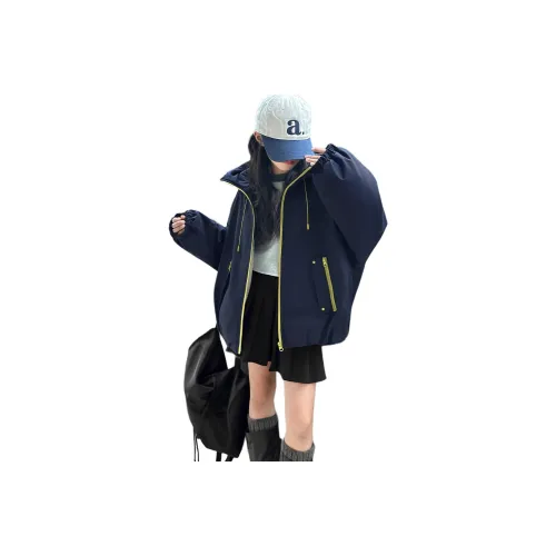 Smileyworld Темно-синий с флисовой подкладкой пальто школьный возраст топы