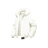 Бежевый Абрикос (Белый мех, ожерелье с воротником)