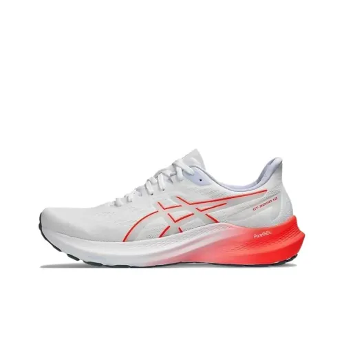 ASICS GT 2000 12 Low Топ Беговые кроссовки Мужской Белый Красный