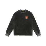 Винтажный черный с длинным рукавом