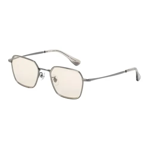 Yohji Yamamoto Квадратные Солнцезащитные Очки Унисекс Золото Серебро Черный