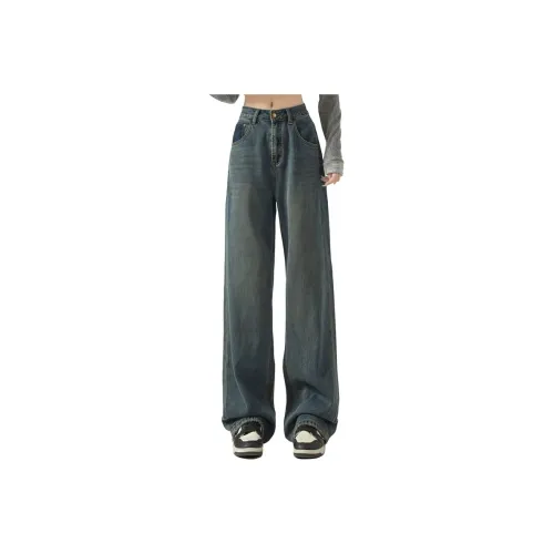 KULAIYA Бетон Серый Унисекс Джинсы