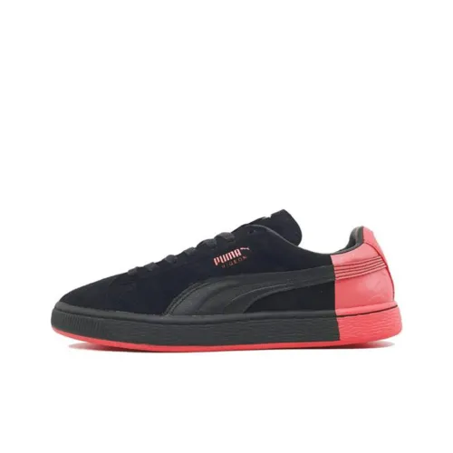 PUMA x Staple Suede Легкие Низкие Скейтборд Кроссовки Унисекс Черный Розовый