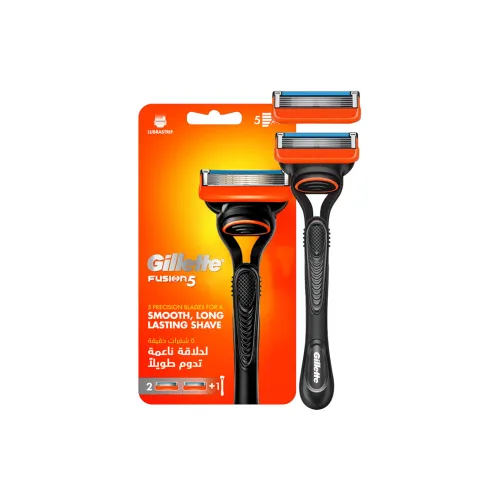 Gillette Fusion 5 Гладкая бритва Удаление волос Чистка лезвия Держатели для ножей *1+Головки лезвий*2