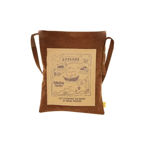 Cool Fun Вельветовая сумка через плечо женская коричневая