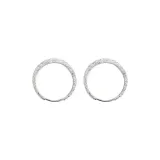 Рифленые и блестящие - Серьги-кольца [Маленькие]