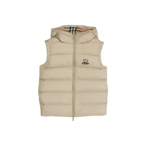 Burberry Бежевый Kids Пуховый жилет
