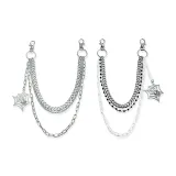 Паучий Веб Украшение 1 Пара (Белый + Черный Белый)