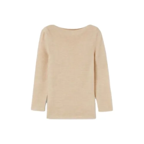 Loro Piana Cocooning Вырез лодочкой JUMPER Свитер Женские Умбра