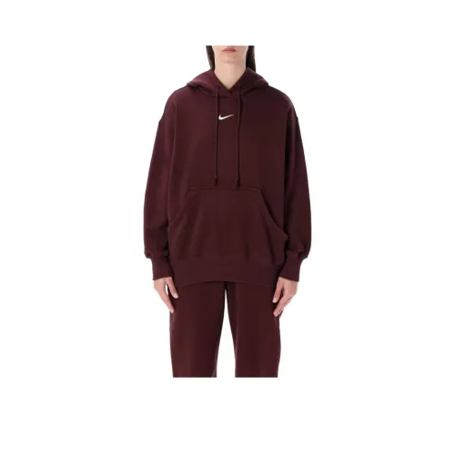 Nike Бордовый Красный Женский Свитшот