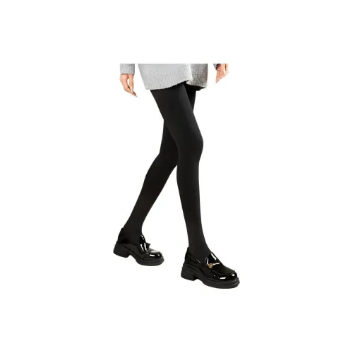 Lanza [1 Pack] Черные носки с рисунком ступней Женские термобрюки