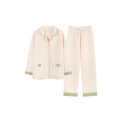 FENTENGCARE Абрикос Женские Пижамные Комплекты