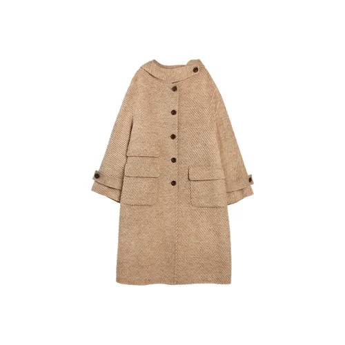 ELLE Khaki Женское пальто