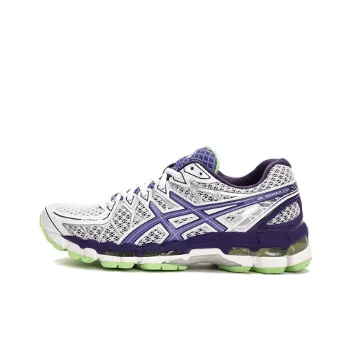 ASICS Gel Kayano20 Дышащий и Износостойкий Низкий Топ Марафон Бег на длинные дистанции Обувь Женская Серо-фиолетовая