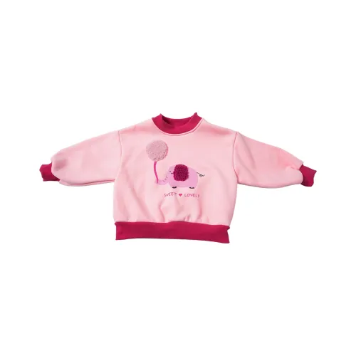 RHOBESAM Бобовый Little Слон С флисовой подкладкой Худи Свитшоты Розовый Пре-школьные Свитшоты