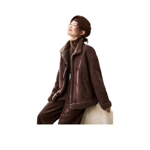 Mo Han Yi Mei Укороченное пальто женское