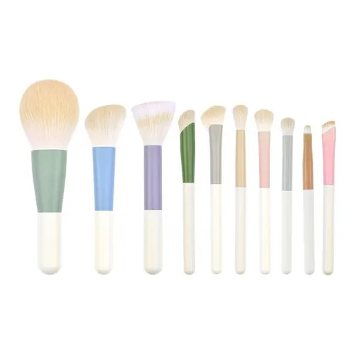 Подарки 10 шт Мини Супермягкий Переносной Кисть для Макияжа Полный Комплект