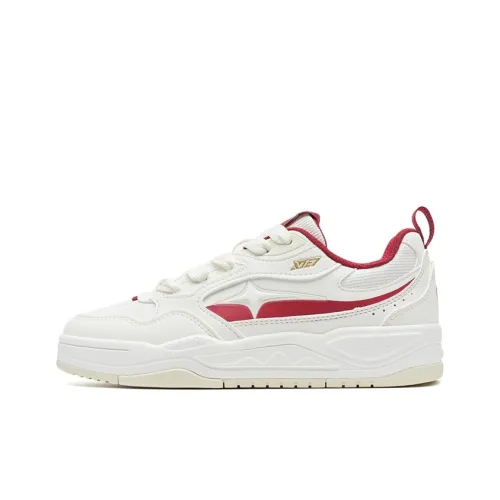 XTEP Покрытие Abrasion Resistant Низкие Кроссовки для скейтбординга Женские Парусный Белый He Yanghong